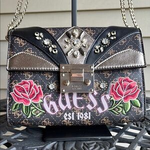 Guess Brown Alba Purse/Crossbody